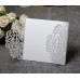 White Laser Holder Marriage Invitation Card Wholesale Wedding Supplies